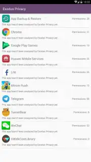 Exodus Privacy capture 2