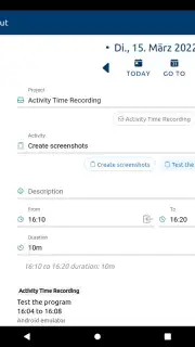 aTimeRecording - Online Time Tracking capture 2