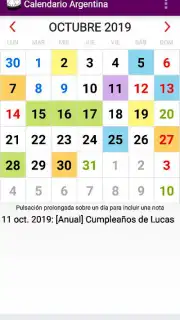 Calendario Laboral Argentina capture 7
