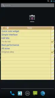 Note To Do. Widget capture 6