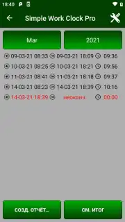 Simple Work Clock Pro capture 2