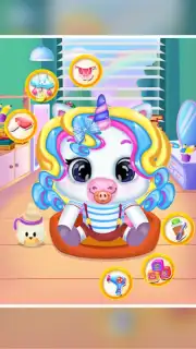 Newborn unicorn care game capture 4