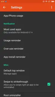App Usage capture 7