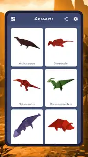 Origami dinosaurs paper shapes capture 8