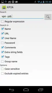 Keepass2Android Offline capture 3