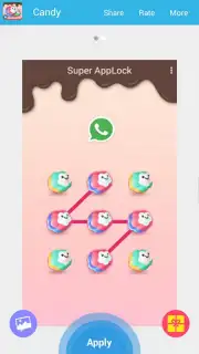 AppLock Theme Candy Sweety capture 1