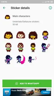 Undertale & Deltarune Stickers for WhatsApp capture 2