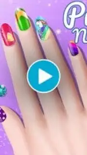 Nail Salon Game Girls Nail art capture 1