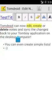 Tomdroid capture 6