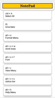 Computers Shortcut Keys capture 3
