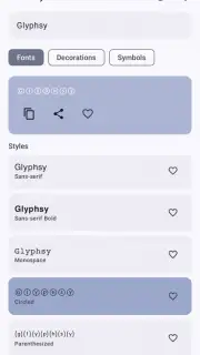 Glyphsy – Stylish Keyboard capture 6