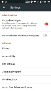 Free Adblocker Browser capture 6