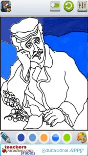 Vincent van Gogh Coloring Book capture 9