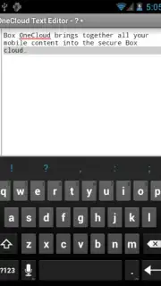 OneCloud Text Editor capture 1