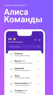 Команды для Алиса capture 4
