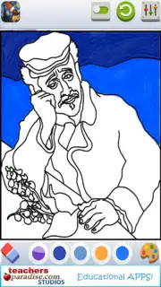 Vincent van Gogh Coloring Book capture 7