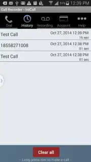 Call Recorder - IntCall capture 3