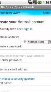 HotQuick (Quick Hotmail) capture 2