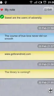 GO Note Widget capture 4