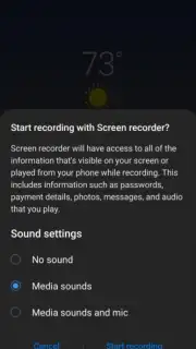 Samsung Record screen capture 2