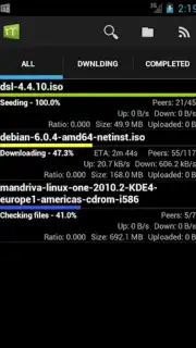 tTorrent Lite capture 1