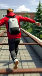 Going Up Jump Parkour Rooftop capture 4