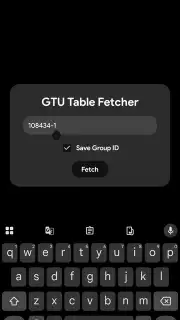 GTU Tables capture 2