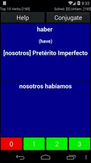 Spanish Verb Trainer capture 3