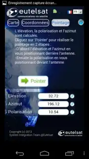 Eutelsat satellite finder capture 2