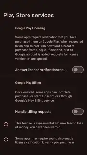 microG Services (GmsCore) capture 1