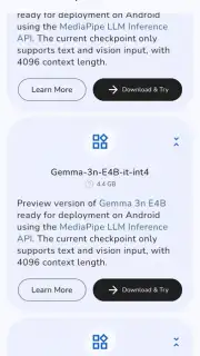 Google AI Edge Gallery capture 7