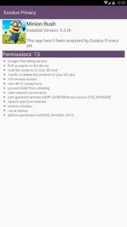 Exodus Privacy capture 5