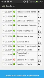 Top Bets capture 1