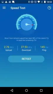 Speed Test capture 1