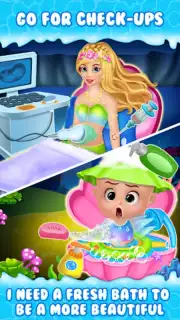 Newborn mermaid baby care game capture 2
