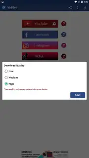 VidGet - YouTube, Insta and TikTok downloader capture 2
