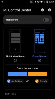 Mi Control Center capture 2