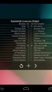 Basketball Livescore Widget capture 22