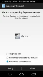 Superuser (for Android 4) capture 1