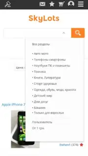 SkyLots: аукцион и маркетплейс capture 2