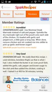 Healthy Recipes - SparkRecipes capture 3