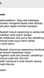 Cara Solat Subuh Dan Persoalannya capture 1