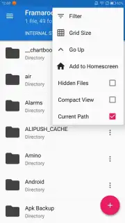 Framaroot File Manager capture 1