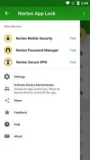 Norton App Lock capture 3