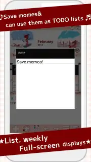 Cute Calendar Free capture 3