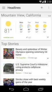 Google News and Weather capture 2