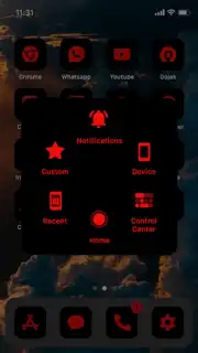 Wow Red Black Theme, Icon Pack capture 2