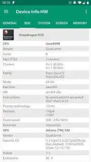 Device Info HW capture 3