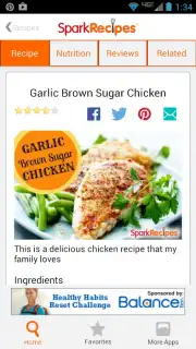 Healthy Recipes - SparkRecipes capture 2