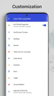 Cool S20 Launcher Galaxy OneUI capture 1